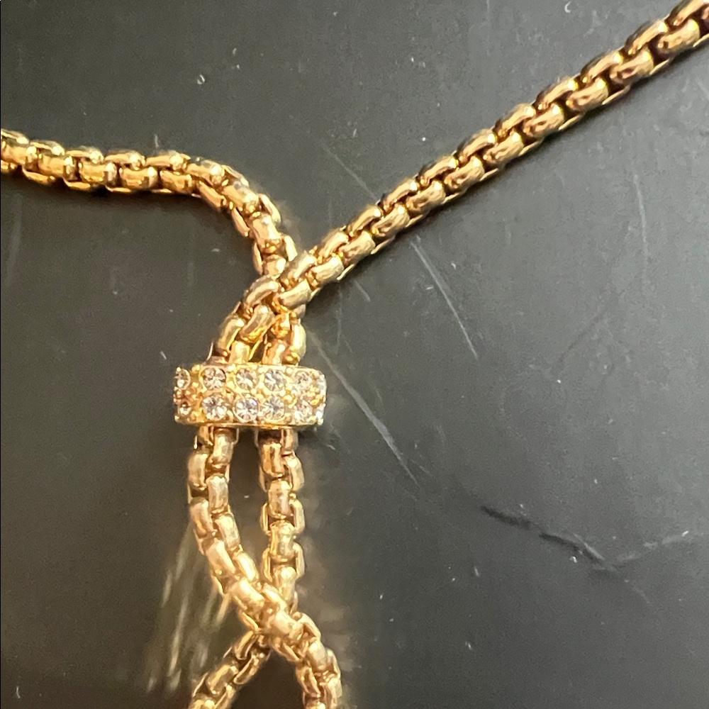 J. Crew Gold Double Tassel Y-Necklace - Picture 5 of 6